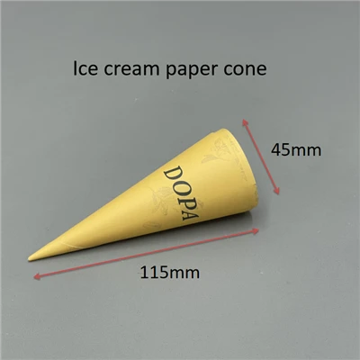 Özel Icecream Kağıt Konisi